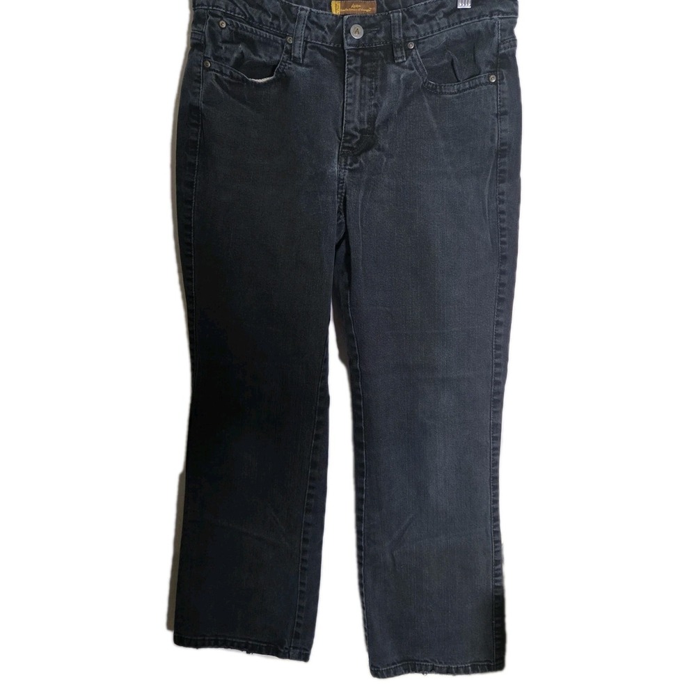 Wrangler Aura Bootcut Jeans Women's 8R Short Dark Wash Mid Rise Stretch‎ Denim